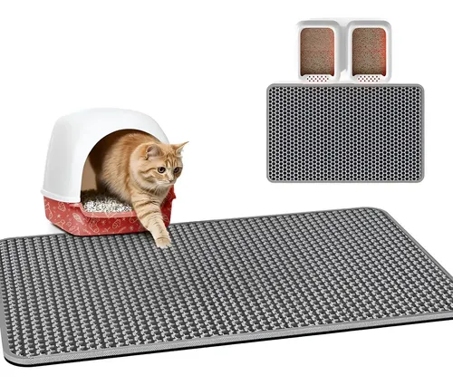 Alfombra De Arena Para Gatos Arenero 55*75cm Facil Limpiar