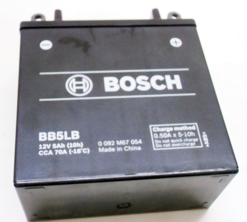 Bateria Moto Bosch Bb5lb Gel = 12n5 3b Motos 110 Fz Ybr Full