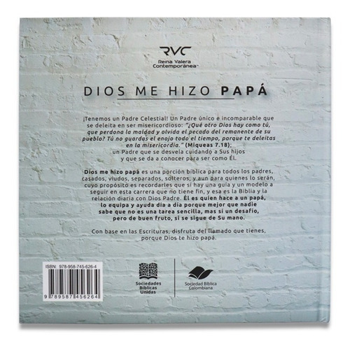 Dios Me Hizo Papá, De Sociedad Bíblica. Editorial Sociedades Bíblicas, Tapa Dura En Español