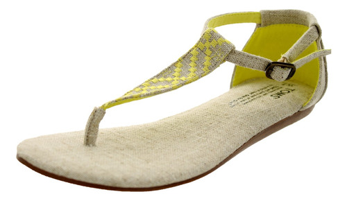 Toms Mujeres Playa Sandalias Amarillo Burl B00ii8b3de_040424