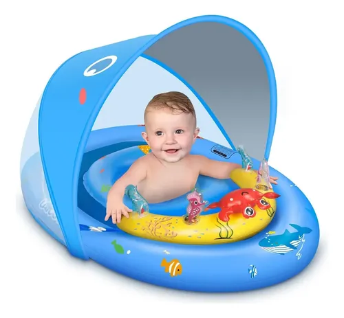 Flotador Inflable para Bebés con Dosel Protector Solar UPF50 , de 6 a 36 Meses | Cuotas sin interés Flotador Inflable para Bebés con Dosel Protector Solar UPF50 , de 6 a 36 Meses | Cuotas sin interés