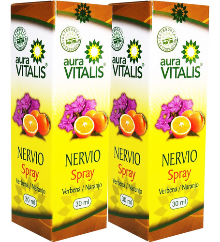 2 X Nervio Spray 30 Ml Calmante Natural Melisa Naranjo 