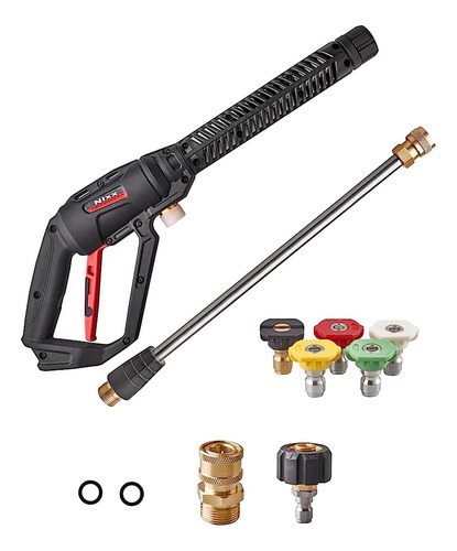 Pressure Washer Gun With Wash Extension Wand 4000psi 5 Spray