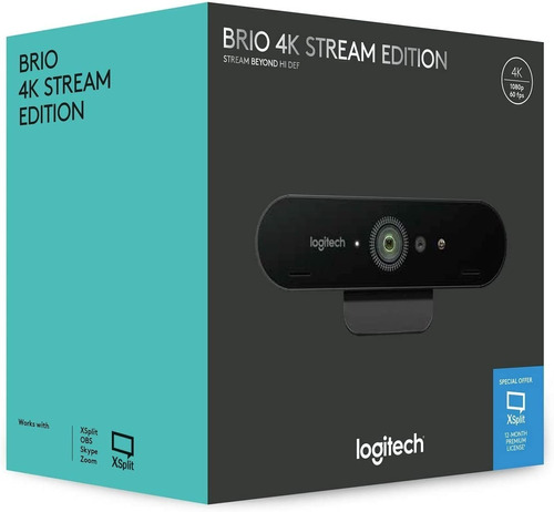 Cámara Web Logitech Brio 4k Ultra Hd  Webcam