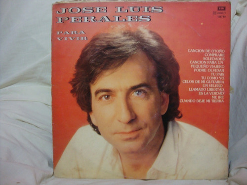 Vinilo Jose Luis Perales Para Vivir + Insert M1