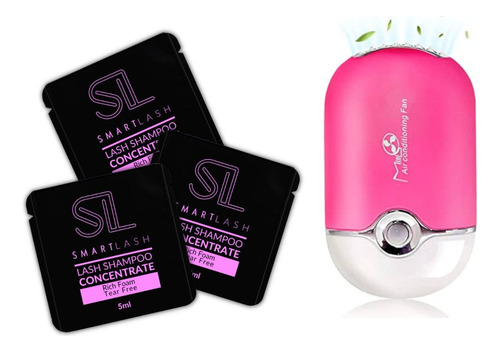 3 Lash Shampoo Concentrado + Ventilador Para Pestañas