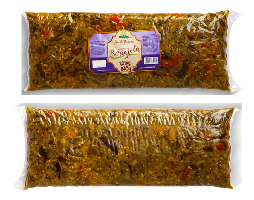 Imagem 2 de 3 de Kit 6 Antepasto De Berinjela Saboroso Aperitivo (1,01kg)