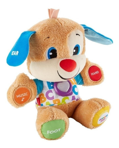 Imagen 1 de 3 de Peluche Didáctico Fisher Price Perrito Aprende Conmigo