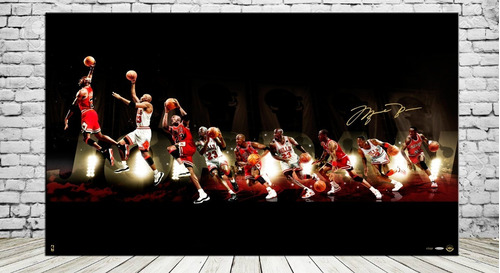 Cuadros Michael Jordan 30x57 Cm En Lienzo Habitacion J1