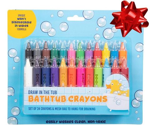 Bath Crayons Super Set: Un Conjunto De 24 Colores De Dibujo