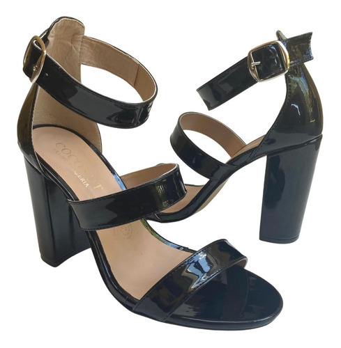 Imagen 6 de 8 de Zapatilla Mujer Felipe Rentería Sandalia Fiesta Tacón 9cms