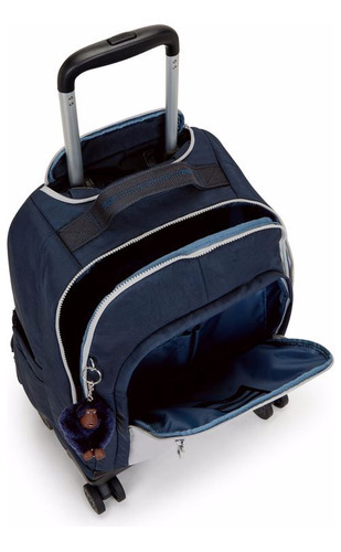 Mochila De Rodinhas Kipling New Zea True Blue Grey