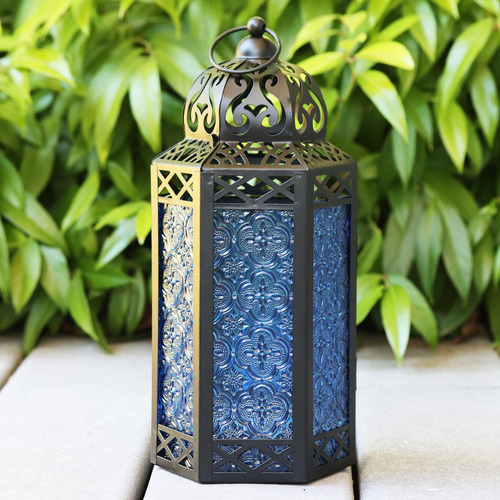 Farol Para Vela Decorativo Lámpara De Portavelas De Linterna