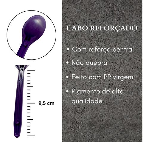 Colher Açaí Roxa - Pc 1.000 Unidades.