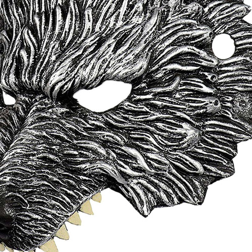 A Máscara De Media Cara Creative Wolf Para Cosplay, Disfraz