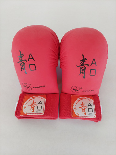 Guantes De Karate Color Rojo Xs Marca Ao