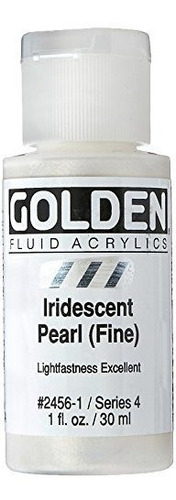 Golden Fluid Acrylic Paint 1 Ounce-iridescent Pearl Fine