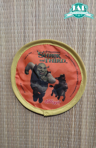 Mini Frisbee Coleccionable Shrek Tercero De Kelloggs De 2007