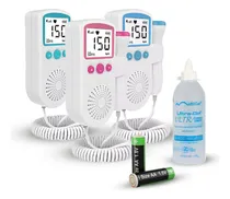 Comprar Aparelho Portátil Ouvir Coração Batimento Bebe + Gel Cor Sonar Azul
