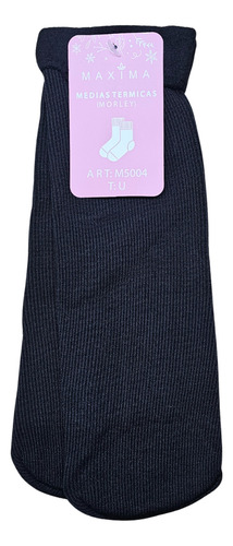 Pack X 2 Pares De Soquetes Térmicos Morley C/ Frisa Abrigo Piel Liso Único