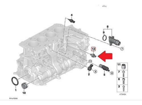 Sensor Presion Aceite Bmw 540i 3.0l L6 2019