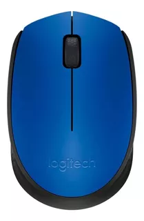 Mouse inalámbrico Logitech M170 azul y negro