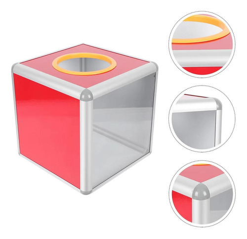 Estuche Rojo De La Para Sorteos De Reuniones Anuales, Bodas,