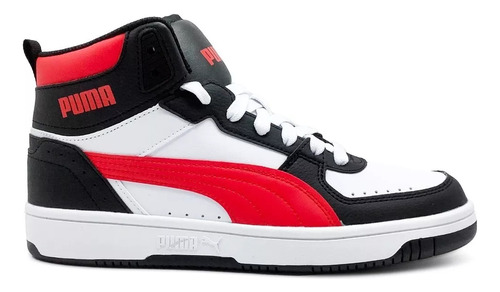 Tenis Puma Rebound Joy color white/fat red/black - adulto 27 MX