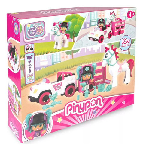 Pinypon Set De Juego Remolque & Caballo, Set Let's Go!