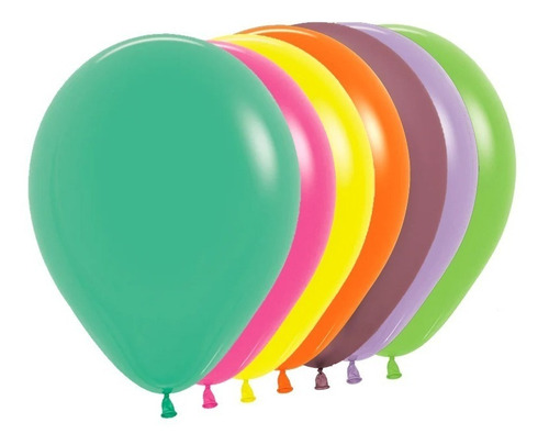 Globo Bomba Metalizado Colores Surtidos R12 X 50 Und