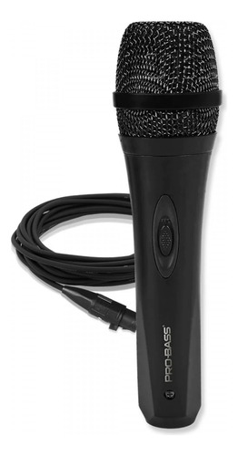 Micrófono De Mano Probass Pro-mic500 Con Cable 