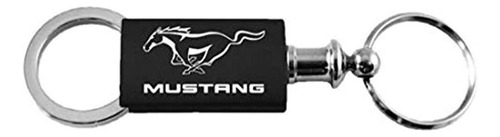 Llavero Metalico Logo Ford Mustang Negro