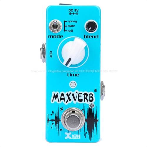 Pedal Reverb Camara Para Guitarra Y Bajo Xvive Maxverb D1