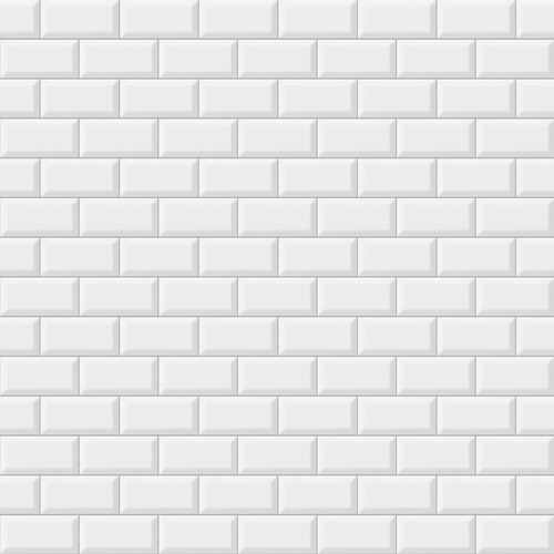 Vinilos Deco Ladrillos Subway Blanco Rojo Negro 1x1mts.