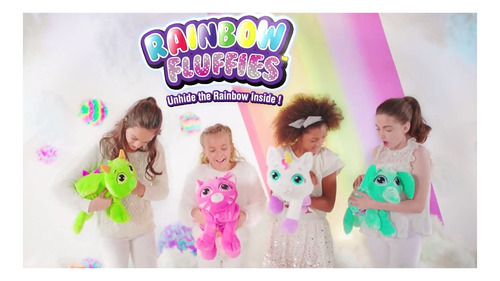 Unicórnio de pelúcia colorido Rainbow Fluffies - Plush 2