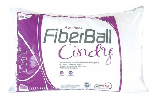 Imagen 6 de 6 de Combo 2 Almohadas Fiberball Cindy 40x60cms Vellon