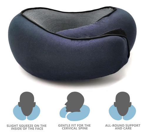 Cojín De Cuello De Viaje Suave Con