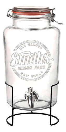 Smiths Mason Jars - Dispensador De Bebidas De Vidrio De 5l (