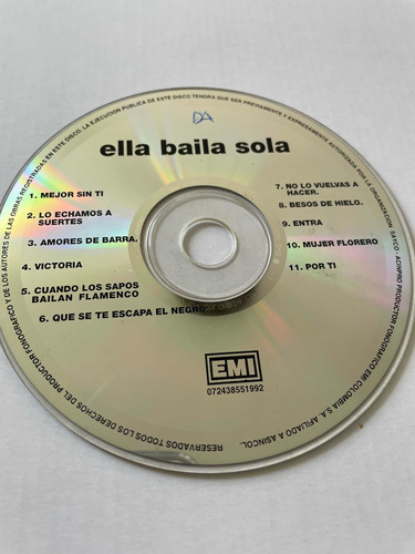 Cd Ella Baila Sola. Sin Carátulas