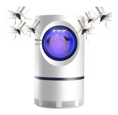 Imagen 2 de 6 de Lampara Mata Mosquito Led Polillas Moscas Insectos Voladores