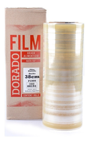 Film Alimenticio Industrial (38cm*800mts) Dorado * X3 Rollos
