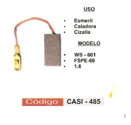 Carbon Esmeril Caladora/ciz Ws-601 Aeg Bosch Casi-485