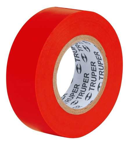 Pack : 8 Cinta Aislante Rojo 1.9cm X 18m Truper 12504