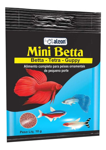 Ração Para Piexes Betta - Mini Betta 10g