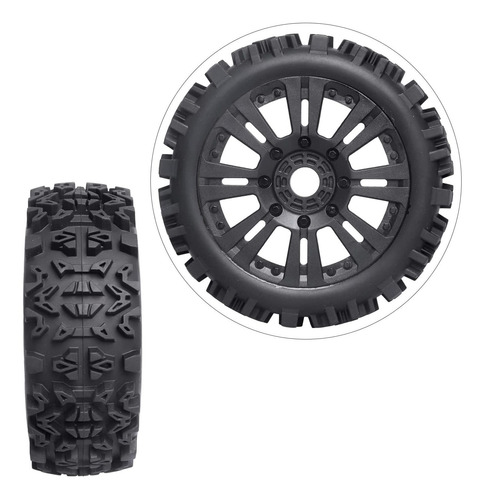 4 Ruedas Hexagonales 1/8 Buggy Off Road De 0.669 In Para Mod