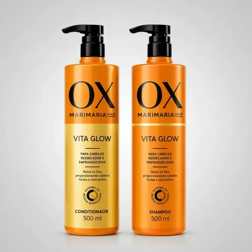Kit Shampoo+condicionador Mari Maria Hair Ox Vita Glow 500ml