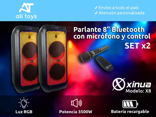 Pack x2 Barras LED - Ritmo Musica RGB Recargable - Stock Hogar