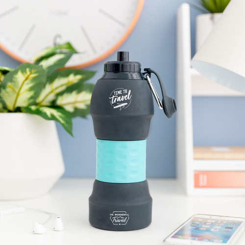 Botella Plegable Mr. Wonderful Travel - Time To Travel