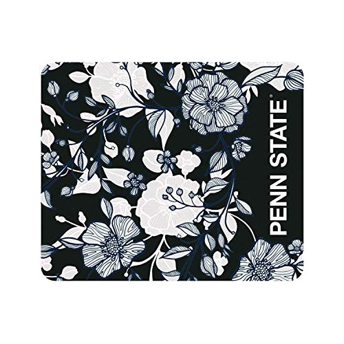 Penn State University Black Mousepad, Floral Lace V1