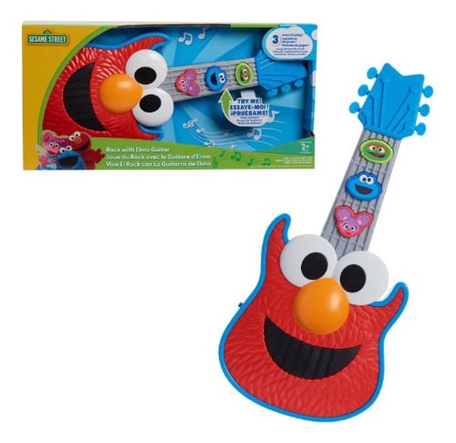 Guitarra Musical Elmo Plaza Sesamo Con Luces 